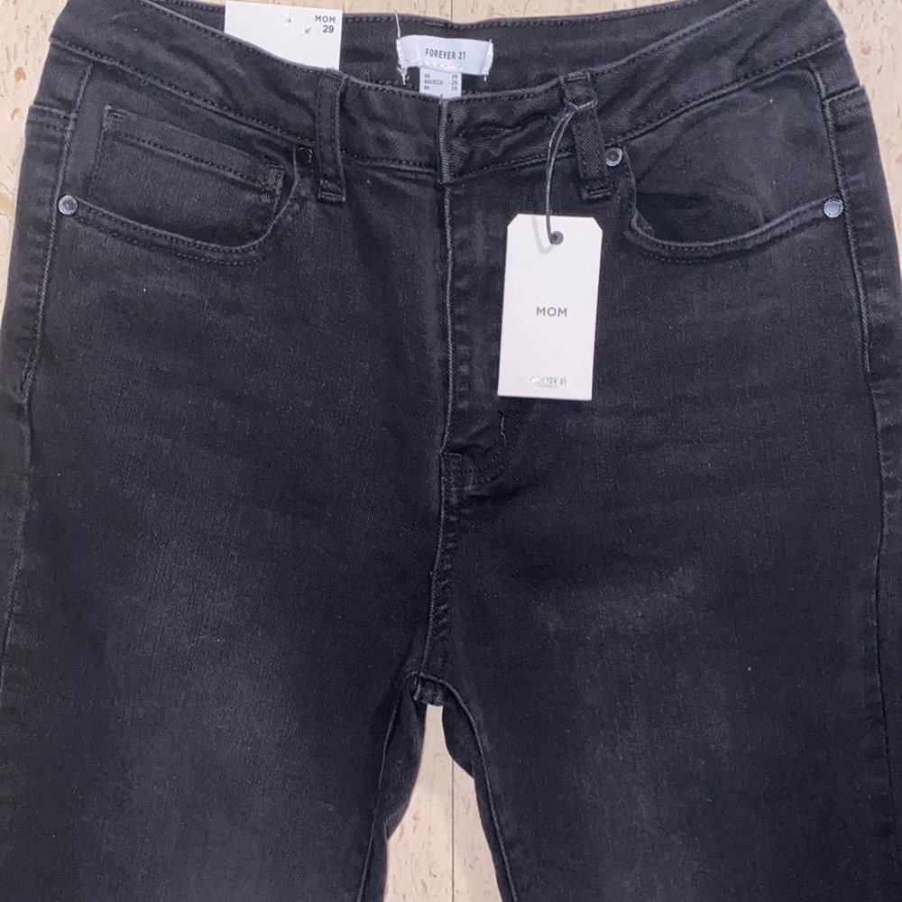 Forever 21 black mom jeans